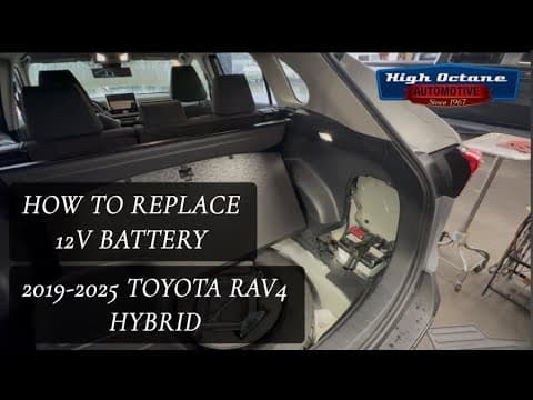 How To Replace 12V Battery 2019-2025 Toyota RAV4 Hybrid