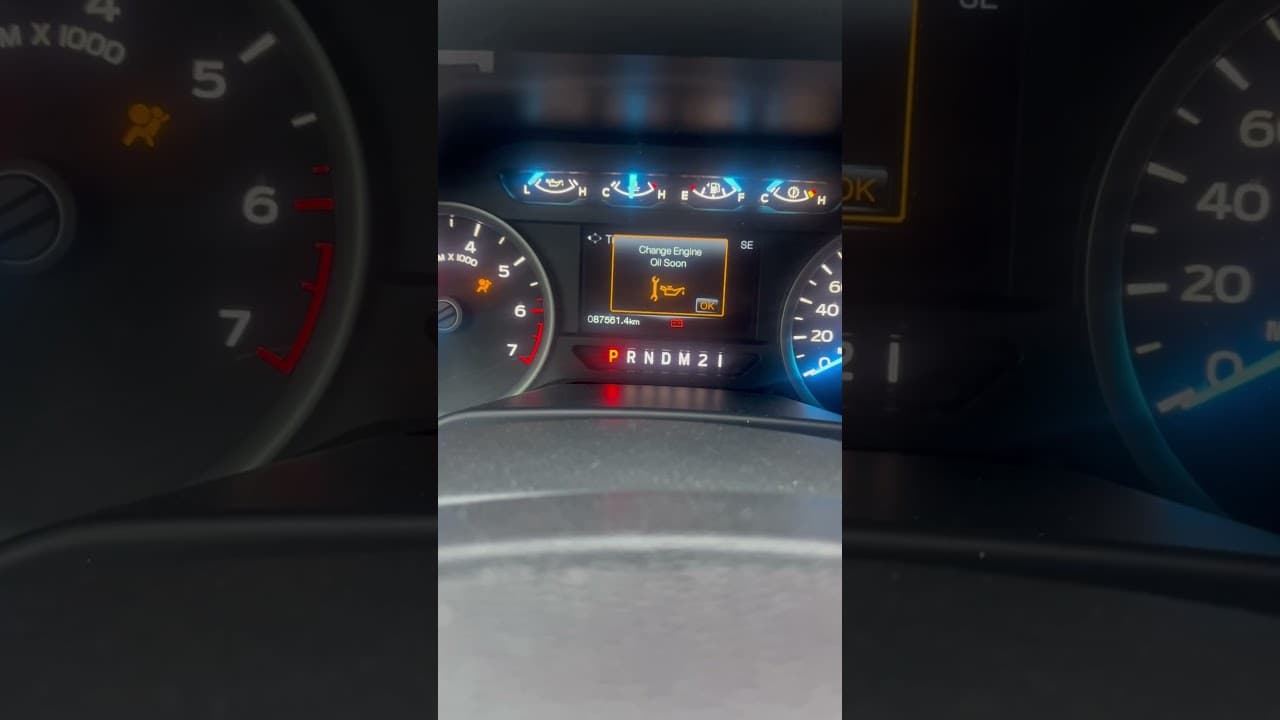 2016 Ford F-150 oil life reset