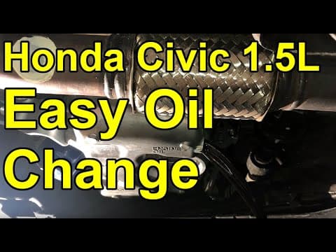 [HOW TO] 2019 Honda Civic 1.5L Turbo Oil Change (Bonus: Engine Air Filter Change)