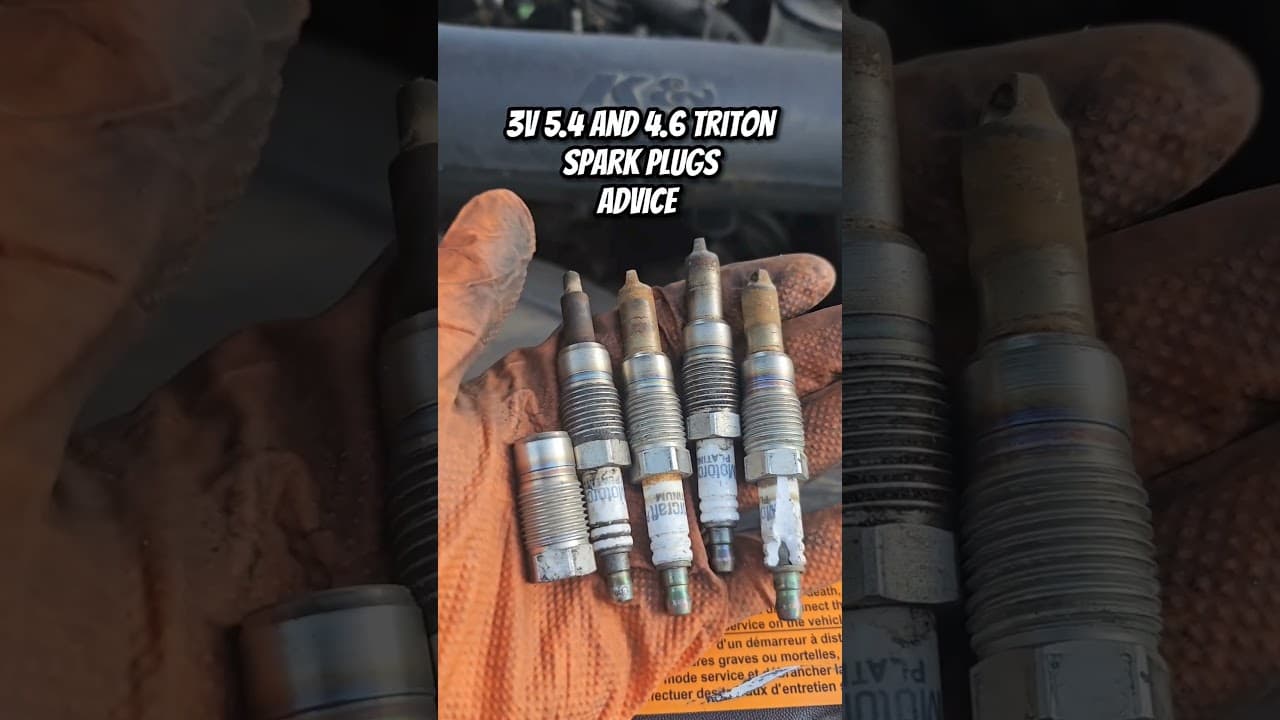 3v ford triton 5.4 & 4.6 spark plug advice #cars