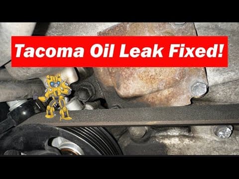2021 Toyota Tacoma Common Oil Leak Fixed!
