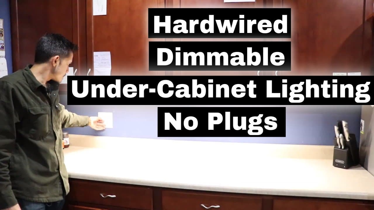 Kitchen Under Cabinet Lighting - No Plugs! Hardwired installation