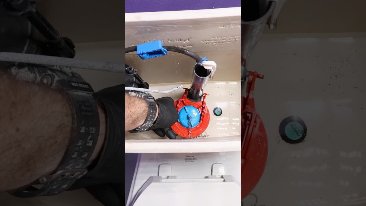 How to Install Fluidmaster Super Flapper - #shorts #homerepairtutor