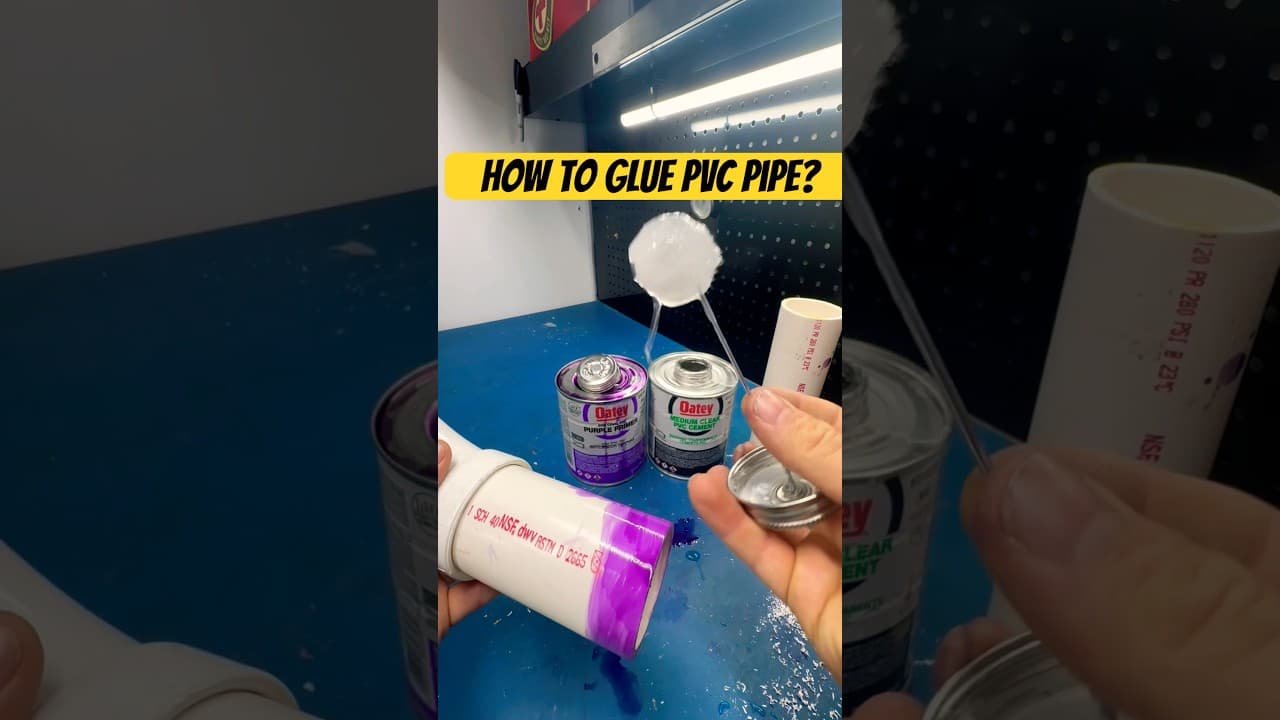 How to glue PVC pipe for beginners #diy #tips #plumbing #howto #construction