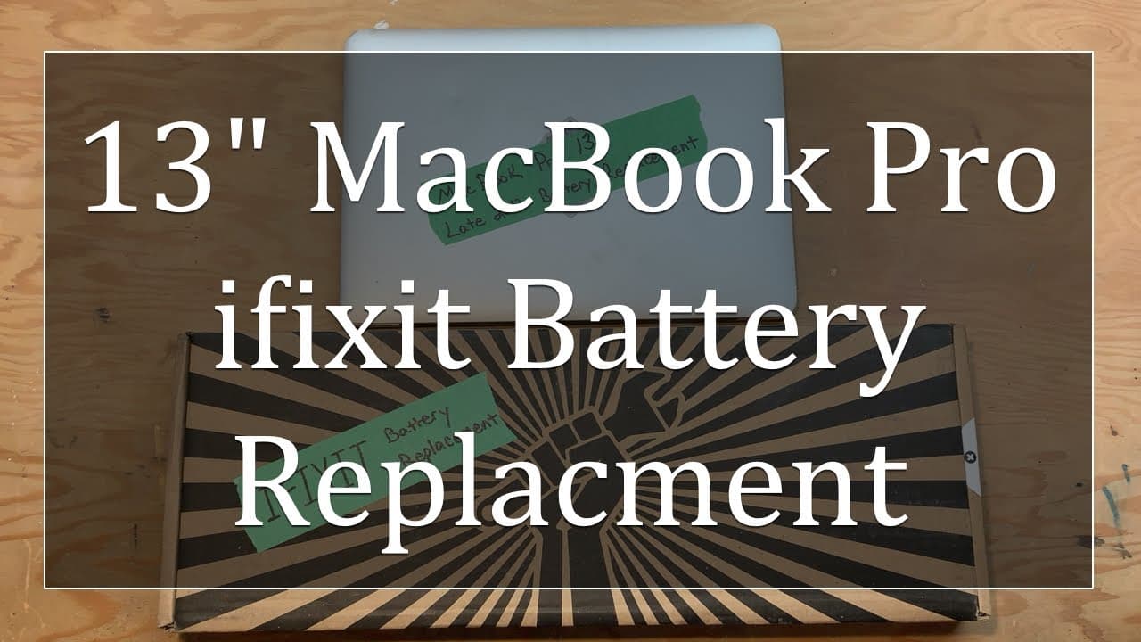 13" MacBook Pro (late 2013) Battery Replacement w/ ifixit Kit