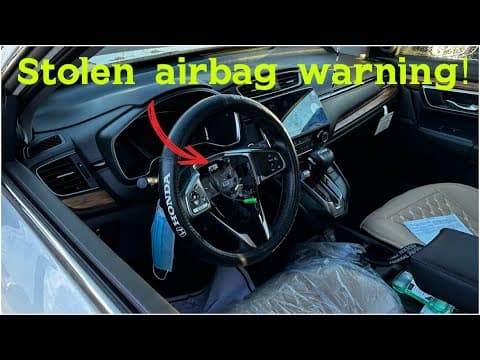 Honda Crv airbag theft