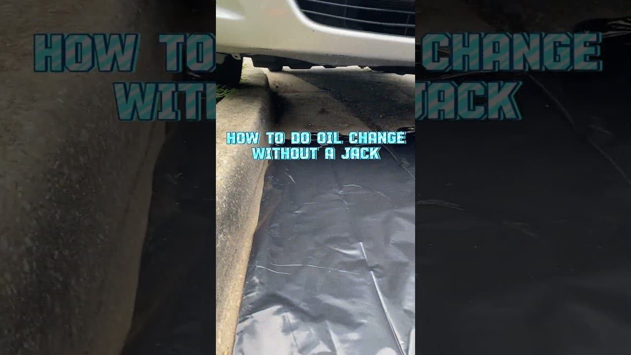 Do oil change without a jack #oilchange #mechanic #toyota #carmods #cartok #cars #carshow #b58 #tsi