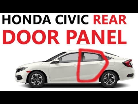 HOW TO REMOVE REAR DOOR PANEL ON HONDA CIVIC 2016-21 2017 2018 2019 2020 2021