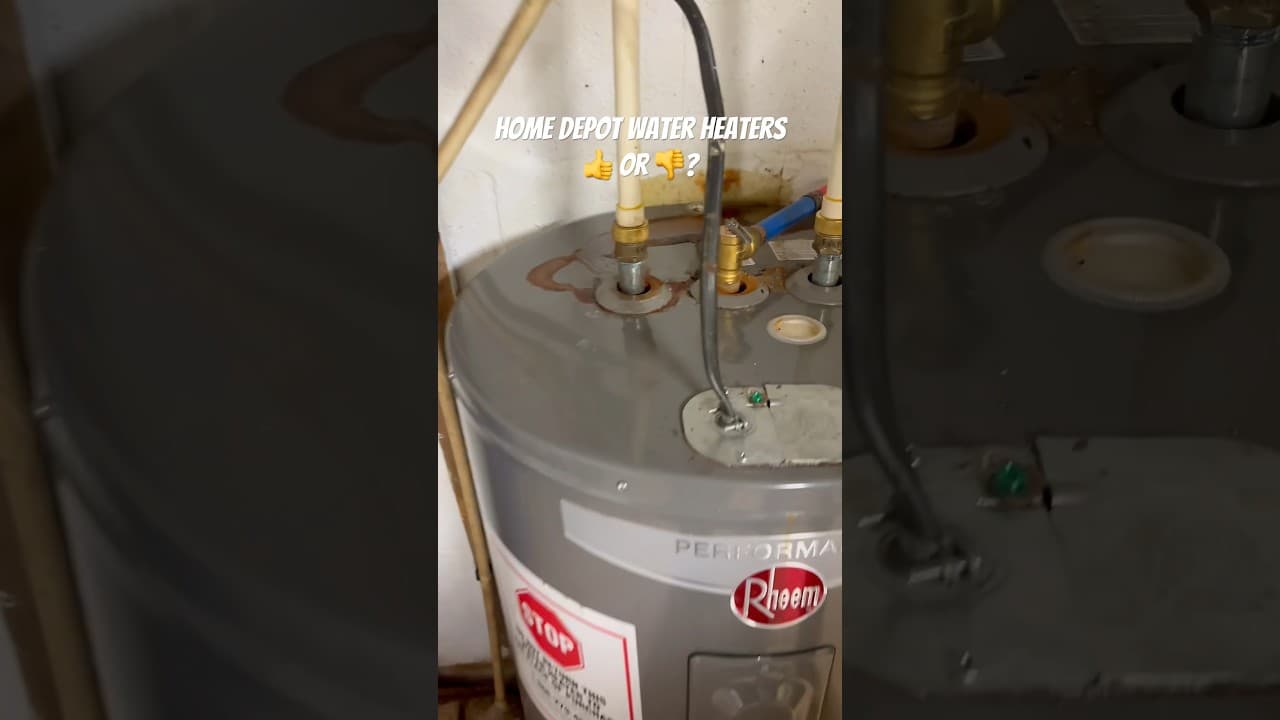 Home Depot water heaters—good or bad? #plumbing #bluecollar #diy #waterheater #homedepot