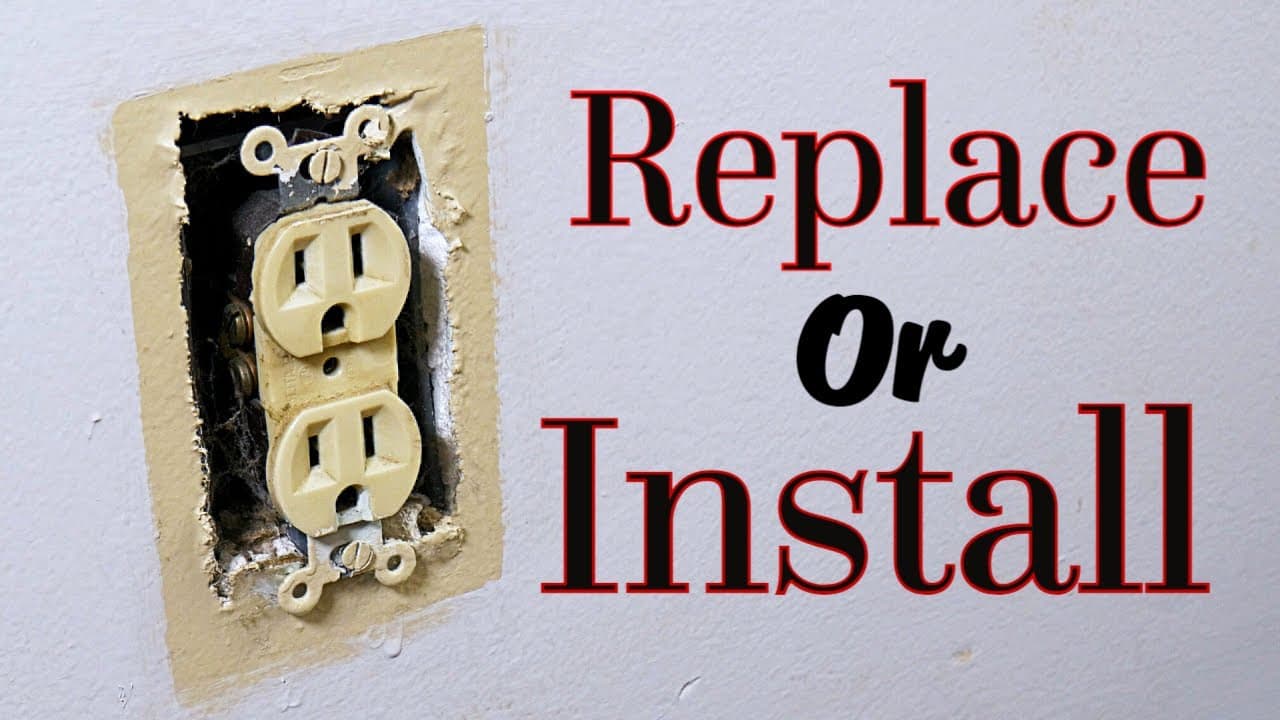 How To Replace  Electrical Outlet Install Easy Simple