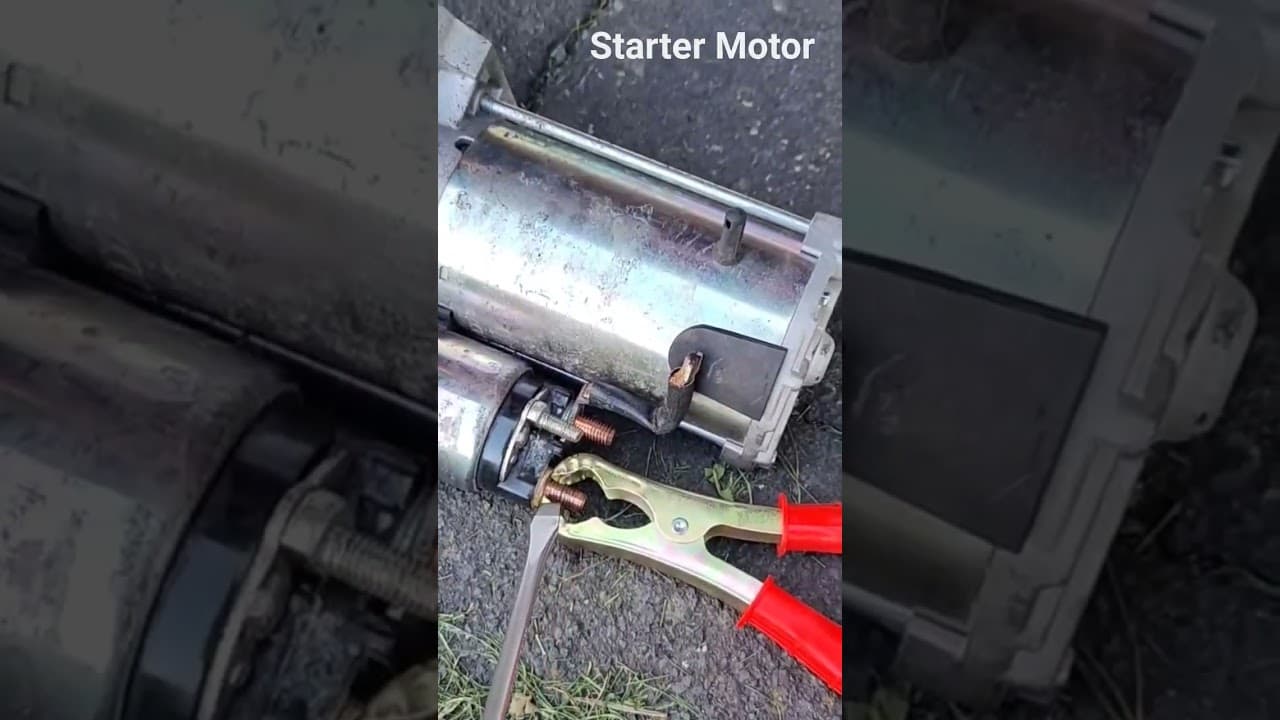 Starter motor connections explained #startermotor #starter #motor #diagram #breakdown #explained