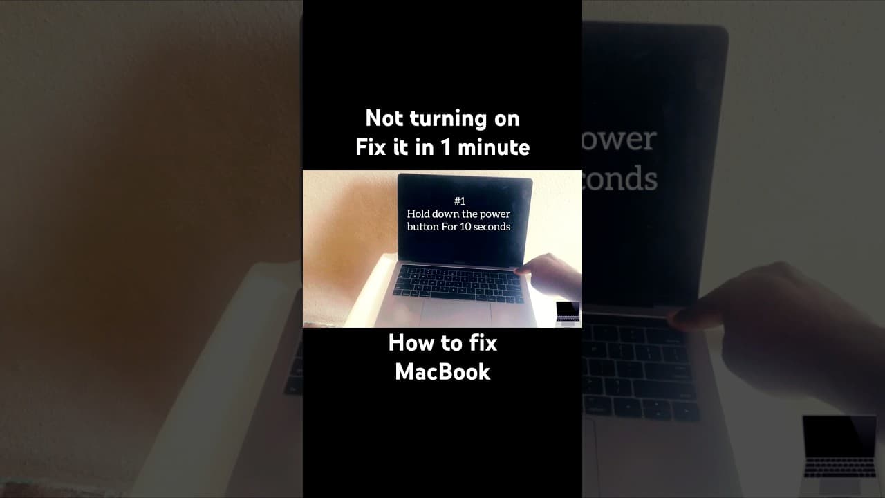 MacBook Pro not turning on Fix it in 1 minute . Best Video For laptop apple. Won’t power on.