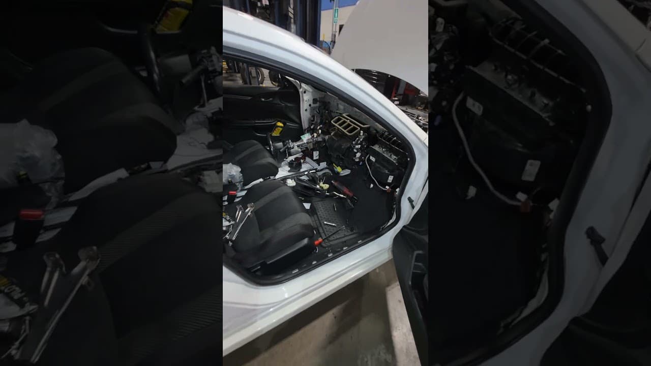 Civic Si evaporator replacement 🥶 #honda #civicsi #technician