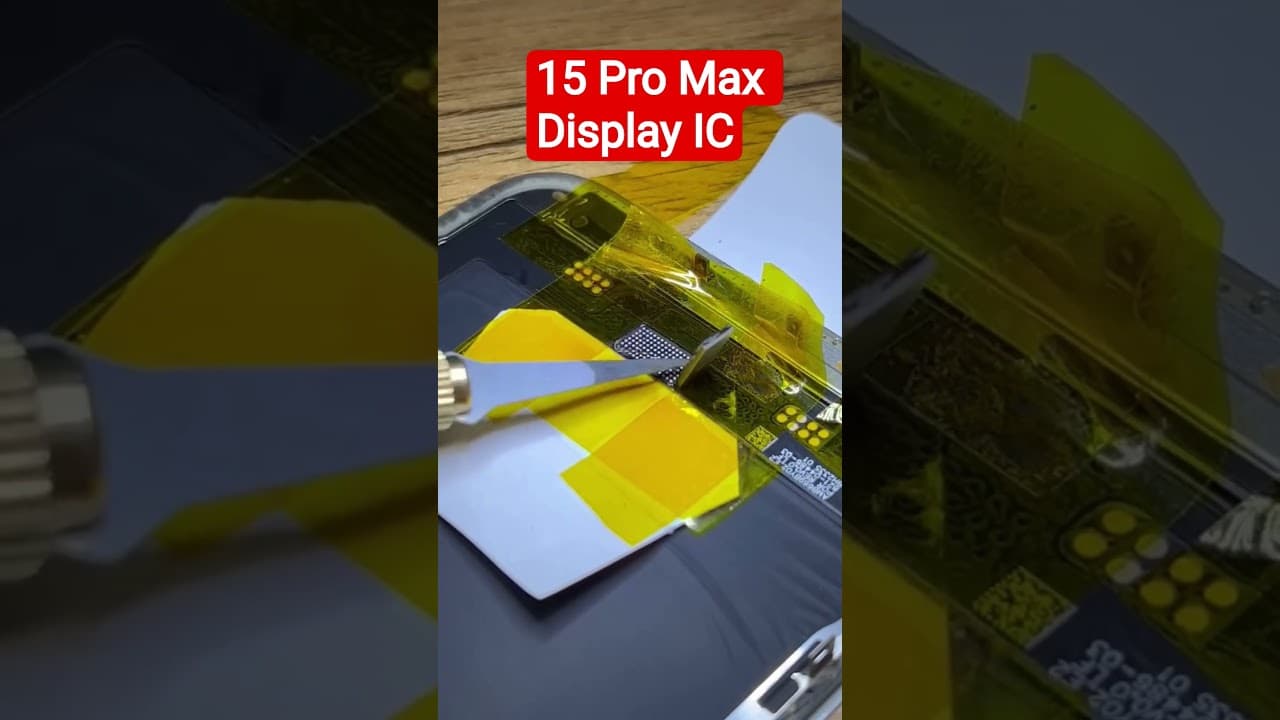 iPhone 15 Pro Max Display IC Replacement Repair Tutorial (Black Screen Fix) #shorts