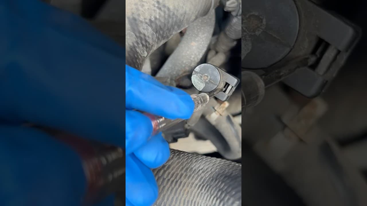 A easy way to remove the transmission dipstick