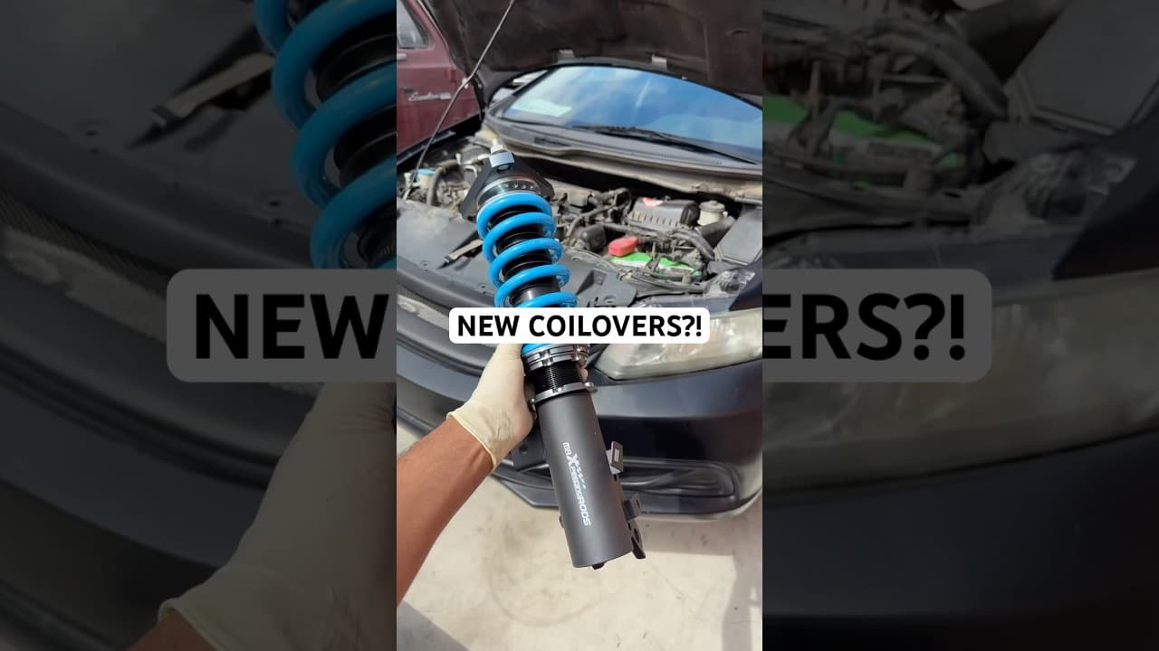 Honda Civic Gets New Coilovers Installed! #automechanic #automobile #honda #mods