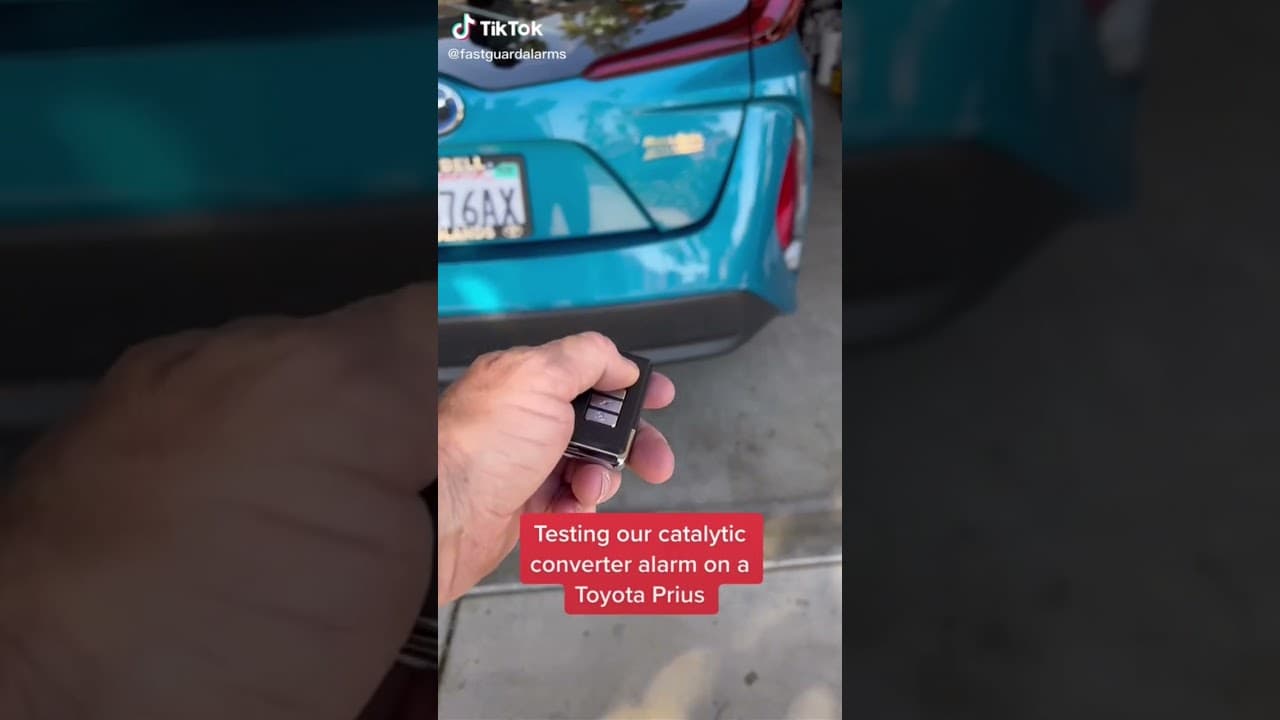 Catalytic Converter Alarm for Toyota Prius. FastGuardAlarms.com