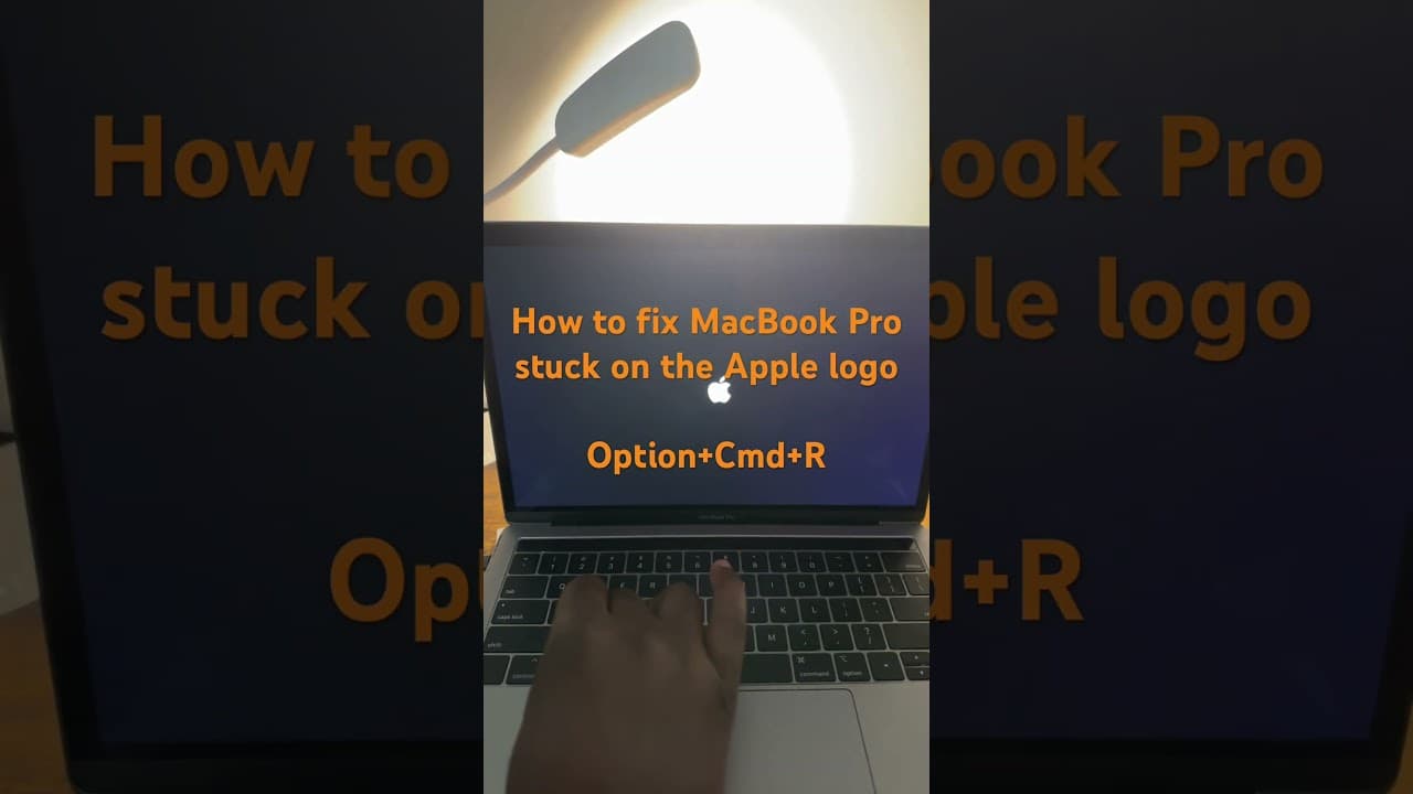 MacBook Pro stuck on Apple logo#apple
