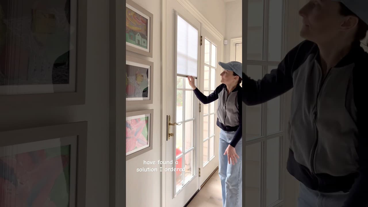 Home hack to avoid the swinging… these door blinds are in my Amazon storefront linked in my profile!