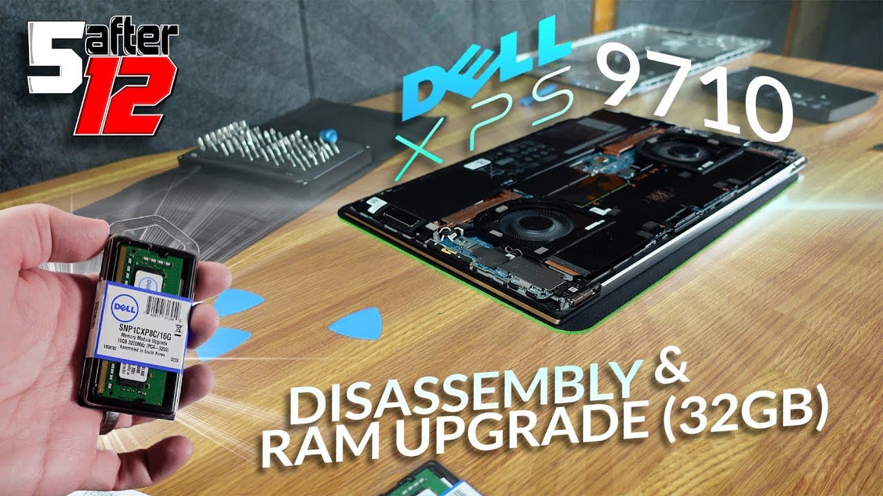 Dell XPS 9710 | Disassembly and RAM Upgrade (32 GB)