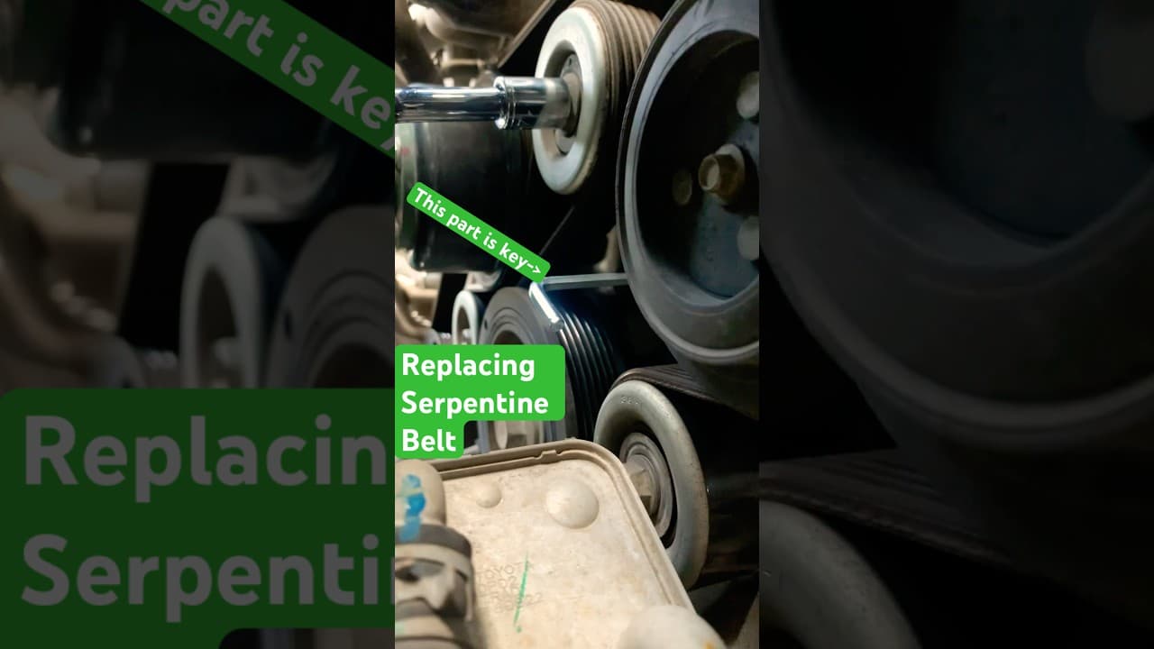 Replacing serpentine belt on Gen.3 Tacoma and inspecting upper idler pulley #2 to resolve belt noise