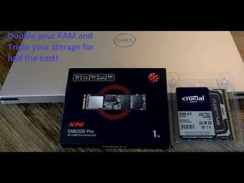 Dell XPS 15 9500 - HOW TO: Upgrade the RAM and SSD yourself and save some $$!
