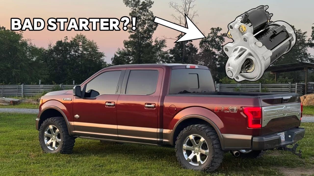 How to replace starter (2016 f150)
