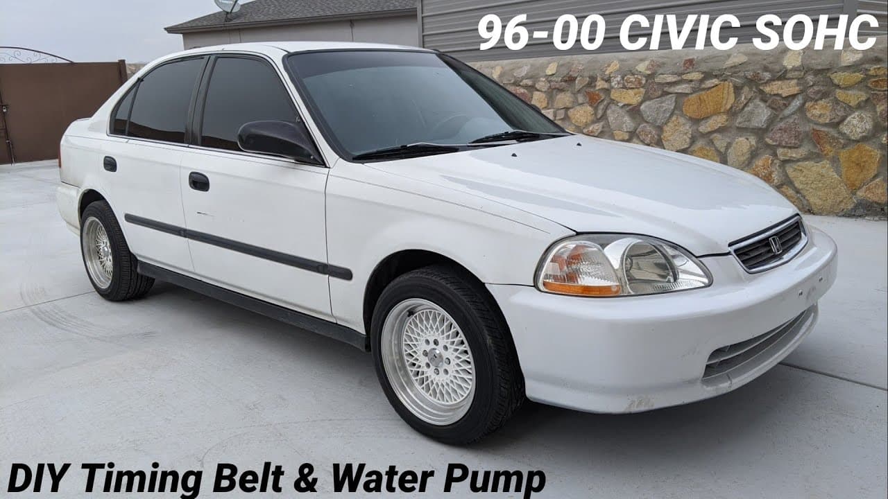 How To Replace Timing Belt & Water Pump on Honda Civic 96-00 D16 SOHC