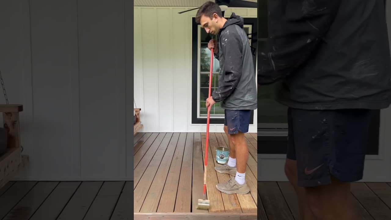 The Perfect Technique For Brushing Stain On Deck Flats 🎨🖌️