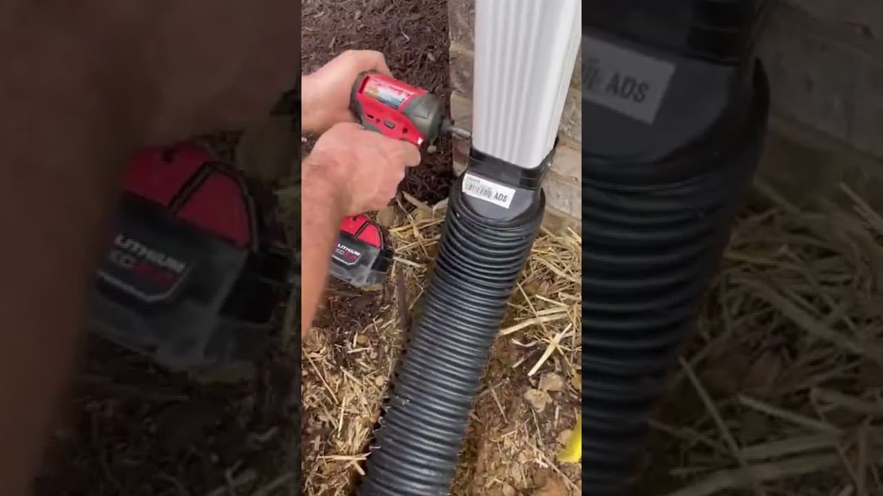 How to Bury Downspouts