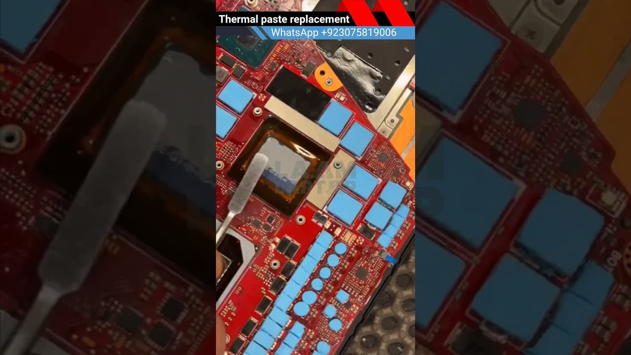 How to Replace thermal Paste on Asus rog Laptop 💻🔥 #laamlaptop