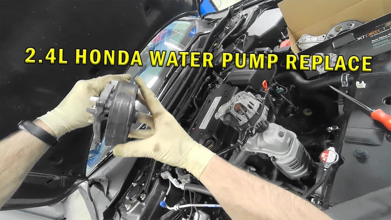 2.4L HONDA WATER PUMP REPLACE