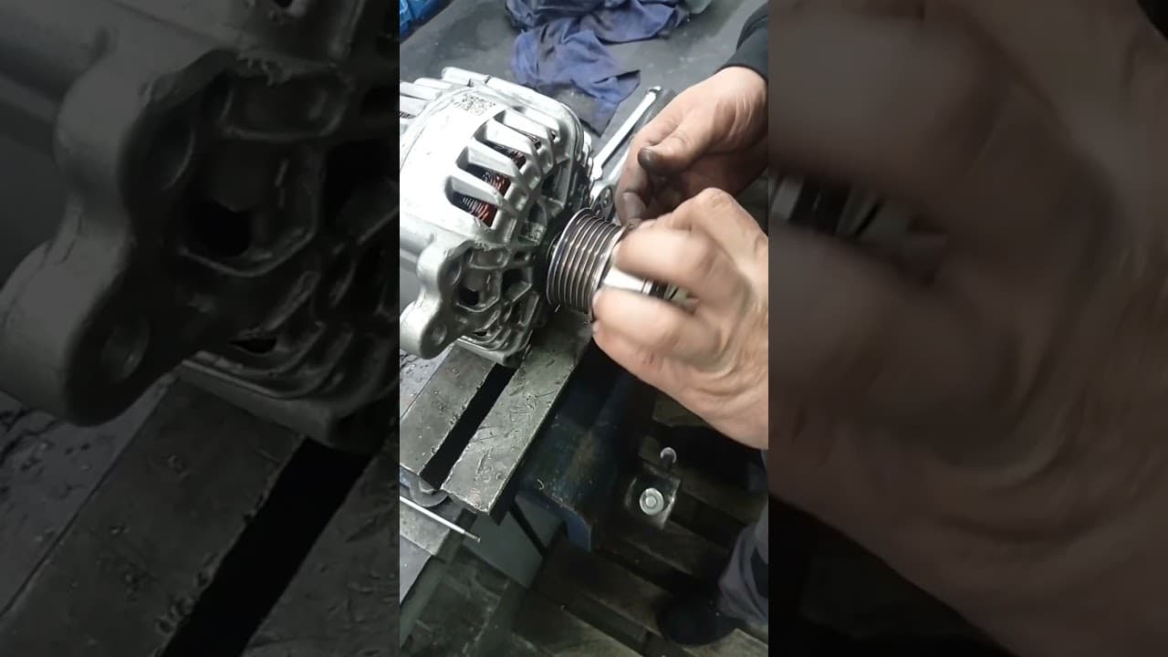 Alternator pulley replacment