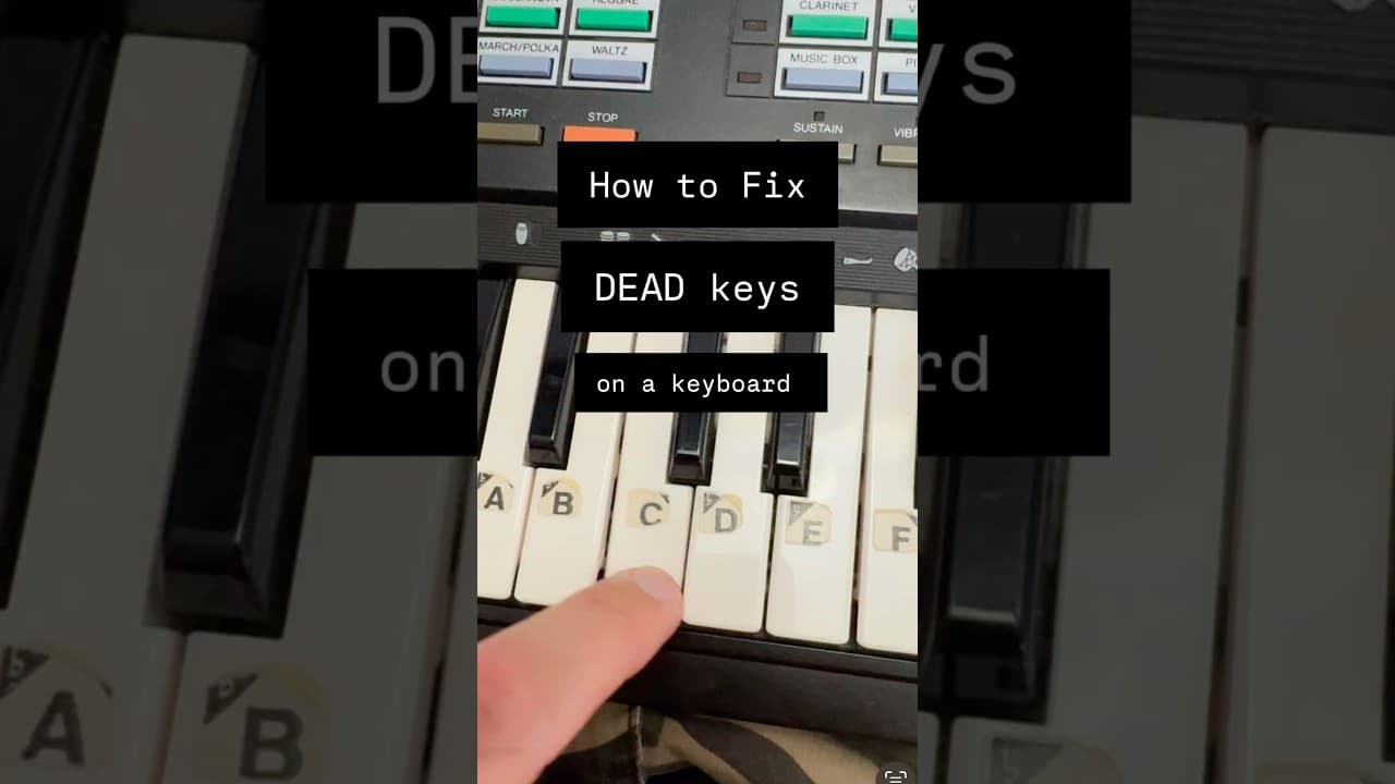 How to Fix A Digital Keyboard with ‘Dead’ Keys / Notes with no Sound #howto #asmr #casio #yamaha