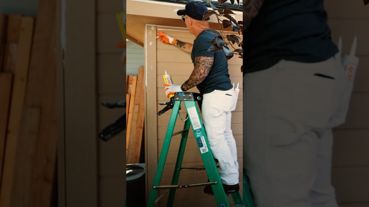 What to caulk on an exterior house with new siding? #painter #construction #trades #tips #diy