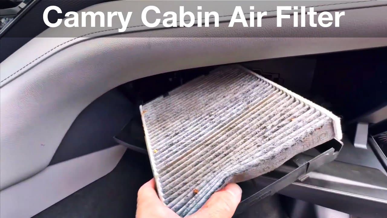 2018 - 2023 Toyota Camry How to locate and replace Cabin air Filter