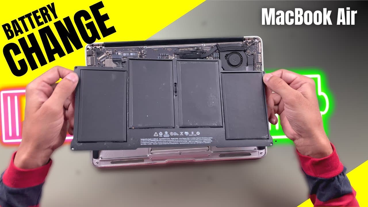 Macbook Air Battery Replacement - Cost in india, How to Replace? A1405 A1466 A1496 A1369