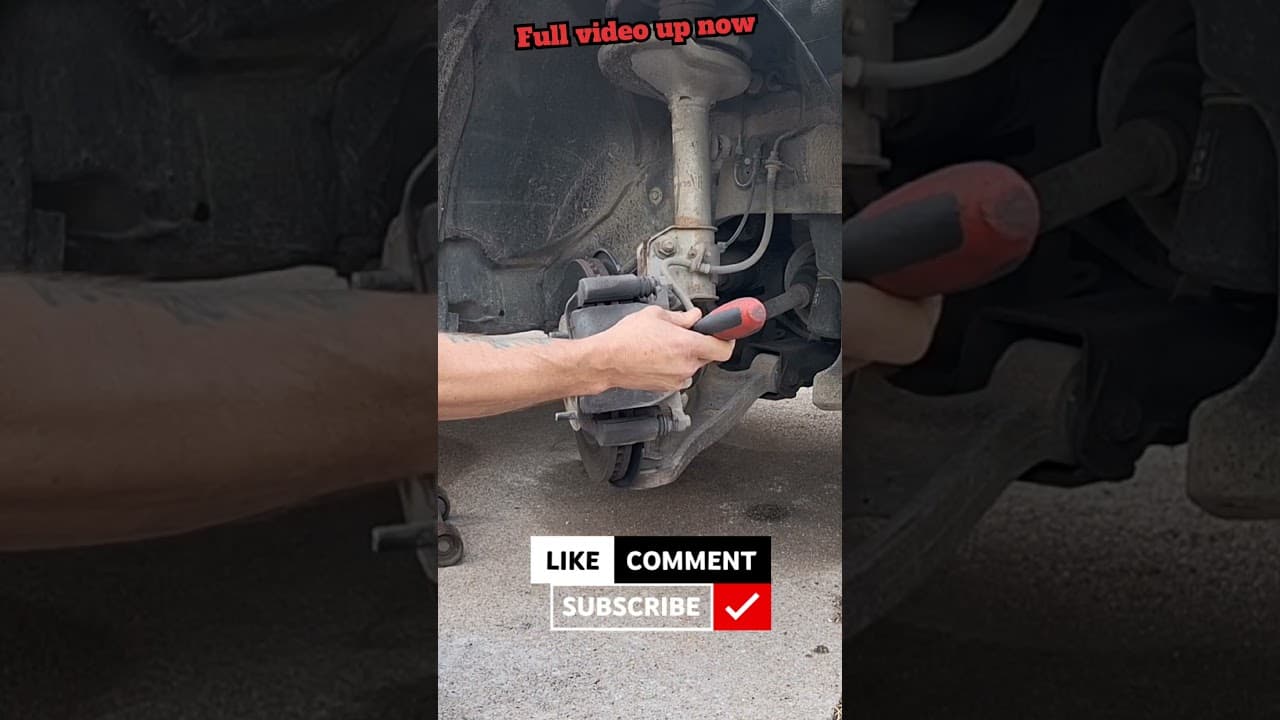 An easy way. (Honda Pilot brake pads)