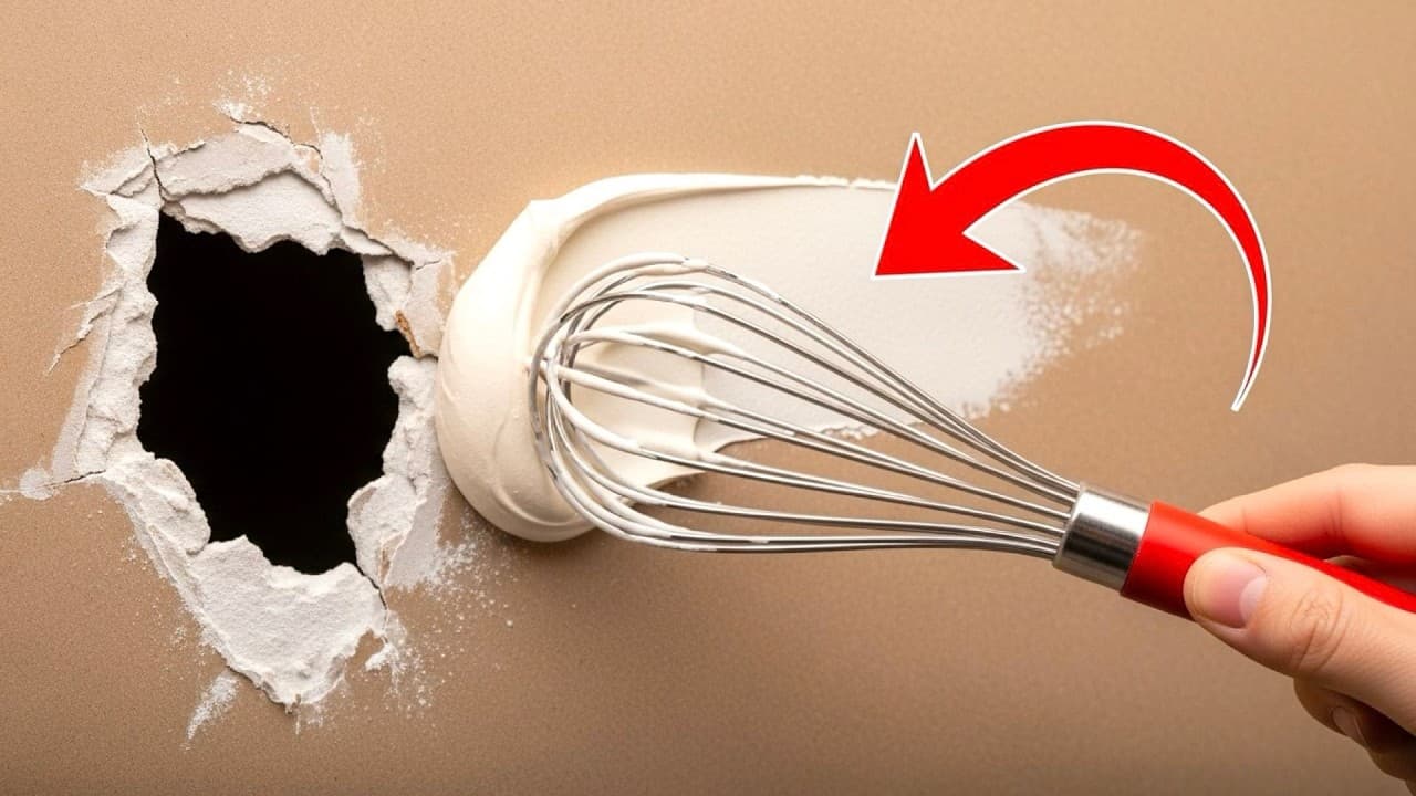60 Year Old Mason Was Stunned by This Method! Repair Hole in Drywall in 5 Minutes