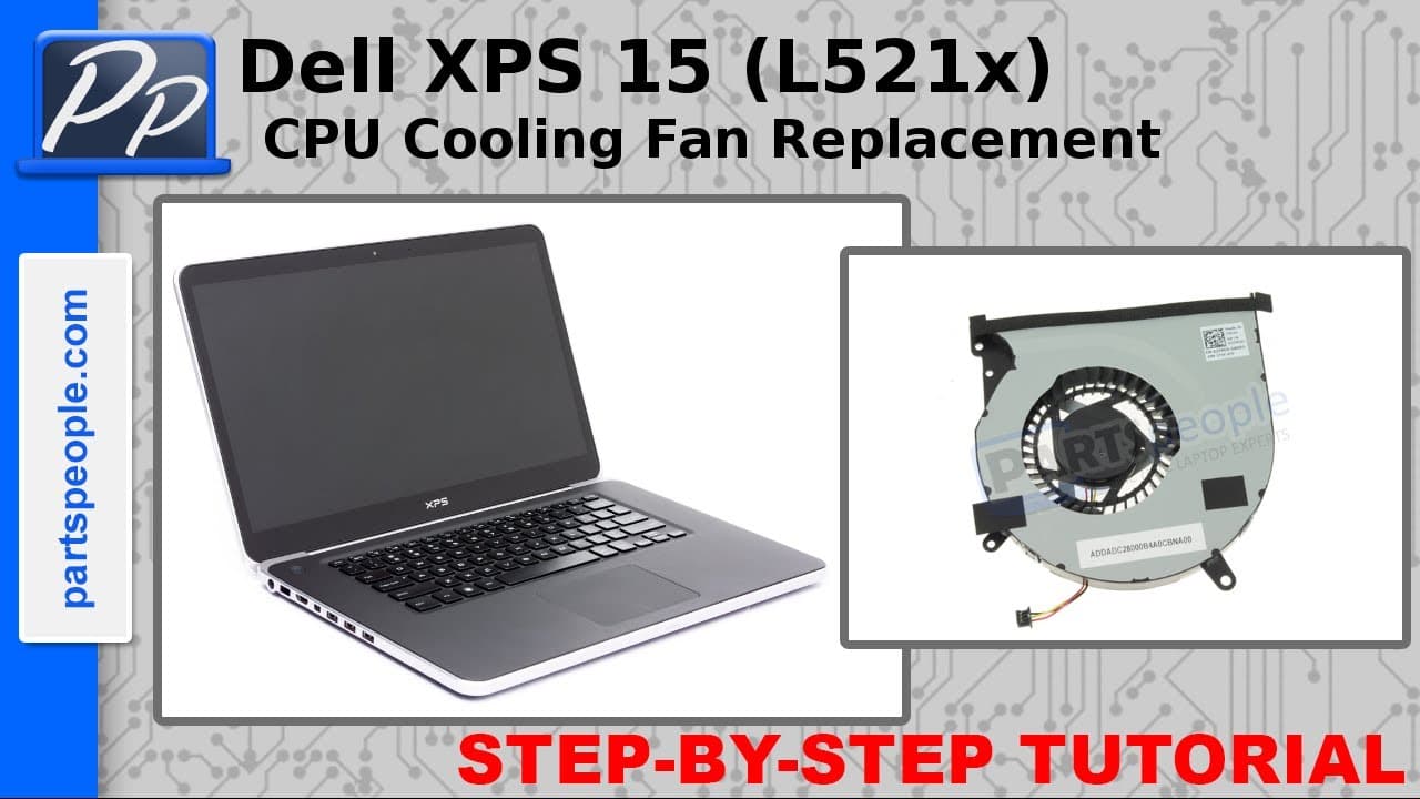 Dell XPS 15 (L521x) CPU Cooling Fan Replacement Video Tutorial Teardown