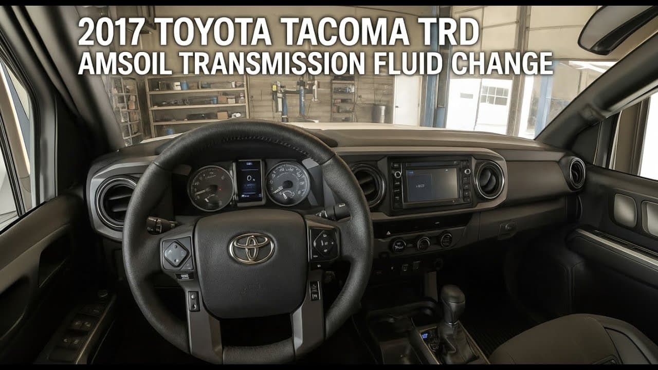 2017 Toyota Tacoma TRD AMSOIL Transmission Fluid Change