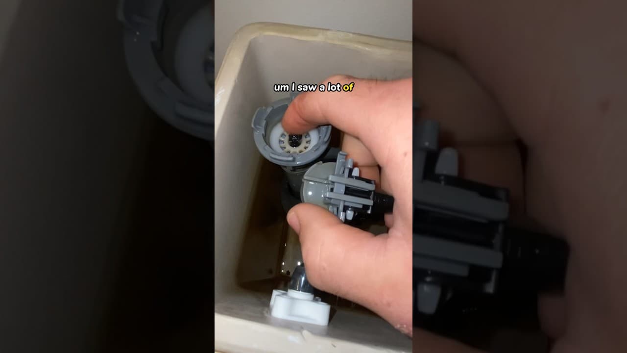 Toilet Tank Repair! How to fix running fill valve #shorts #plumber #plumbing #voiceover #toilet