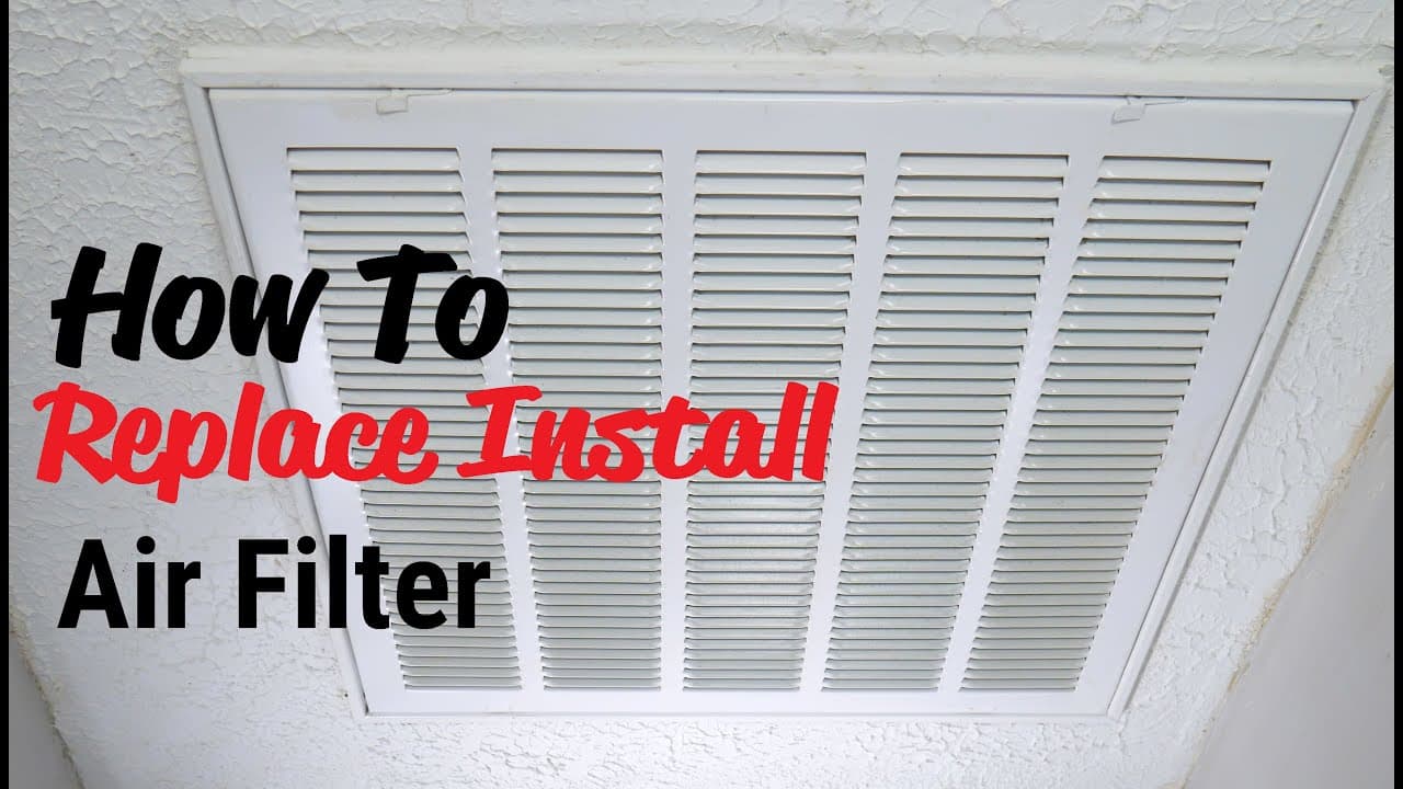 How To Replace Install Air Filter Home HVAC Easy Simple