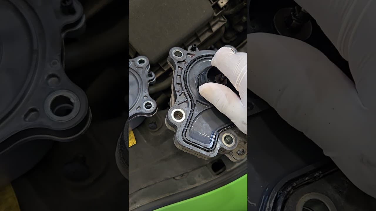 2013 toyota pruis hybrid water pump replacement easy way