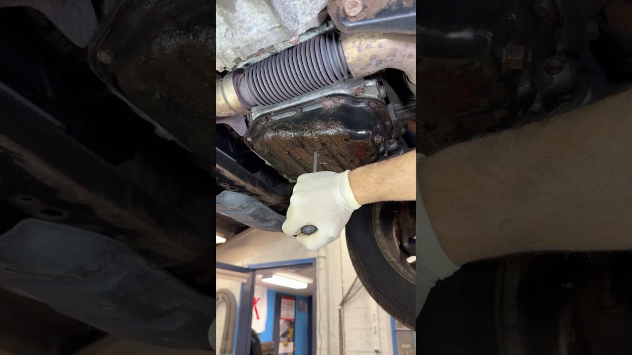 Oil Pan Repair #automobile #car #cars #mechanic #fixed #repair #broken #fix #diy #satisfying #asmr