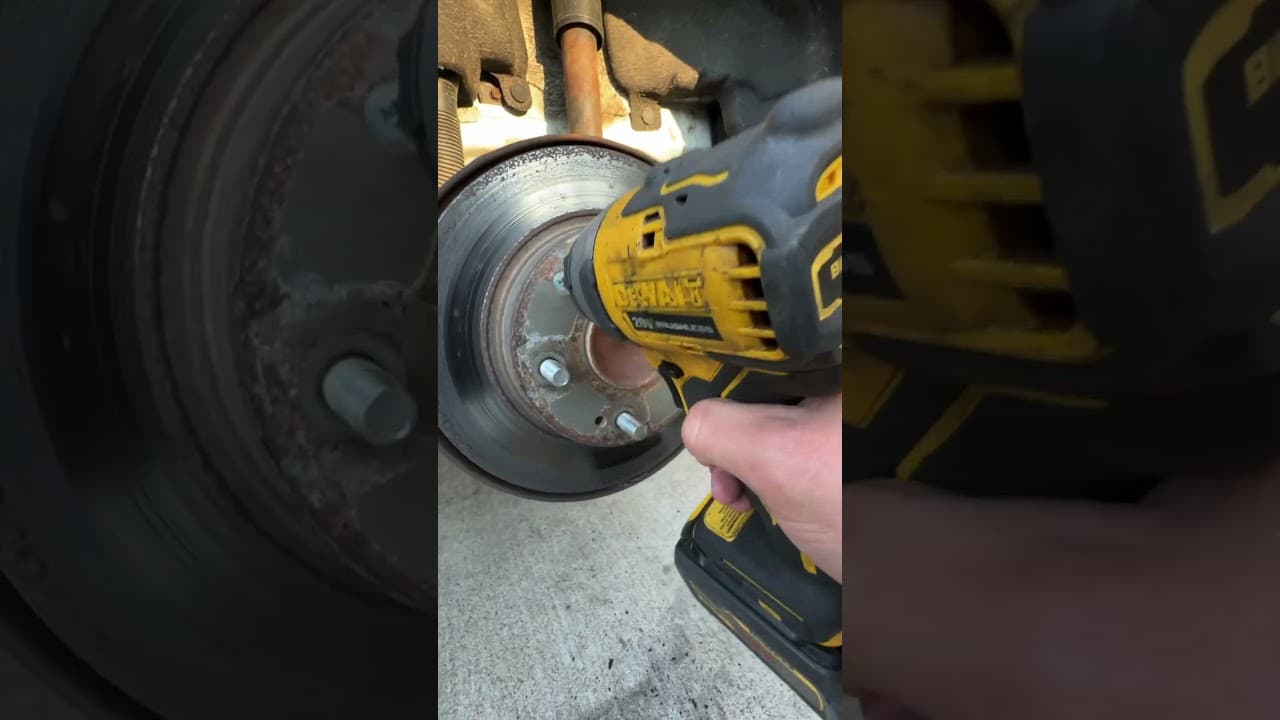 Remove Brake Rotor Screws the Easy Way! #mechanic #car #diy #honda #automobile #maintenance