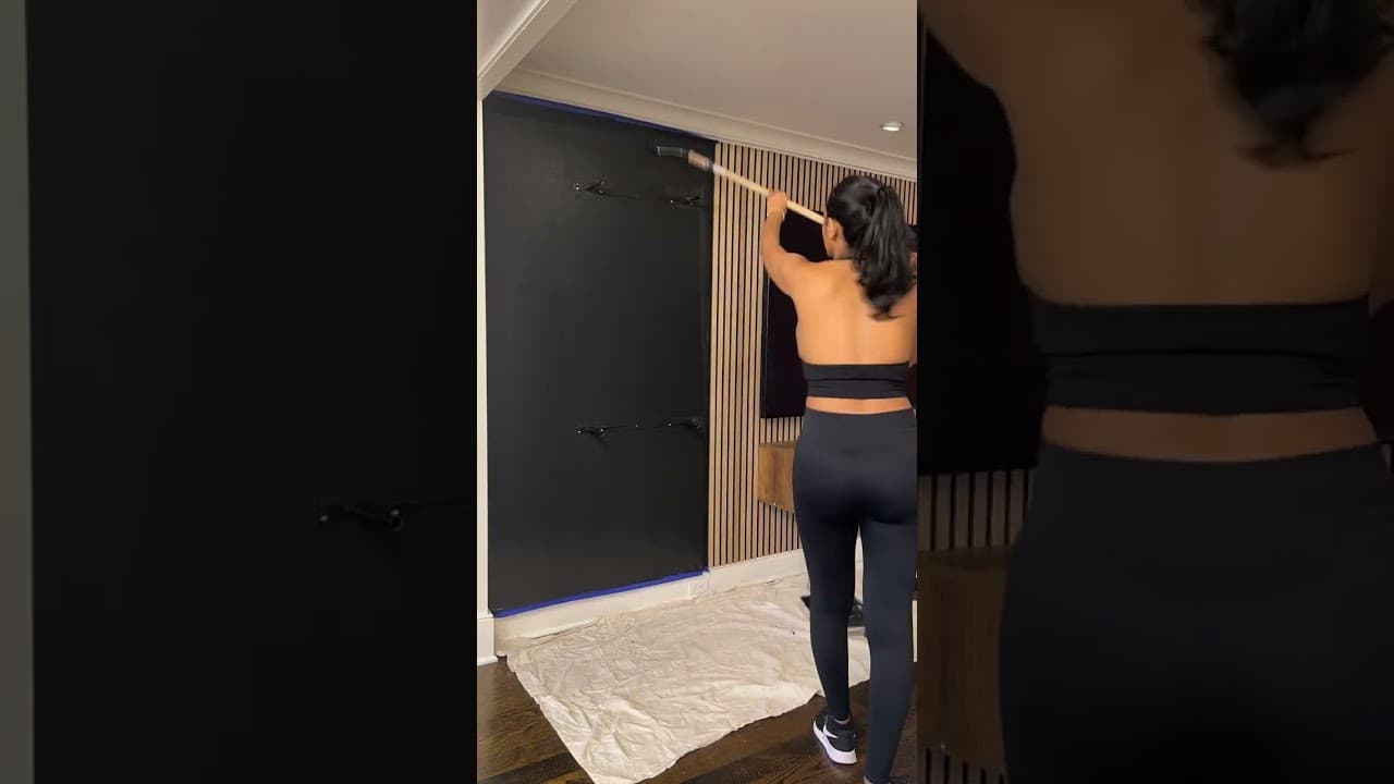DIY Wood Slat Wall