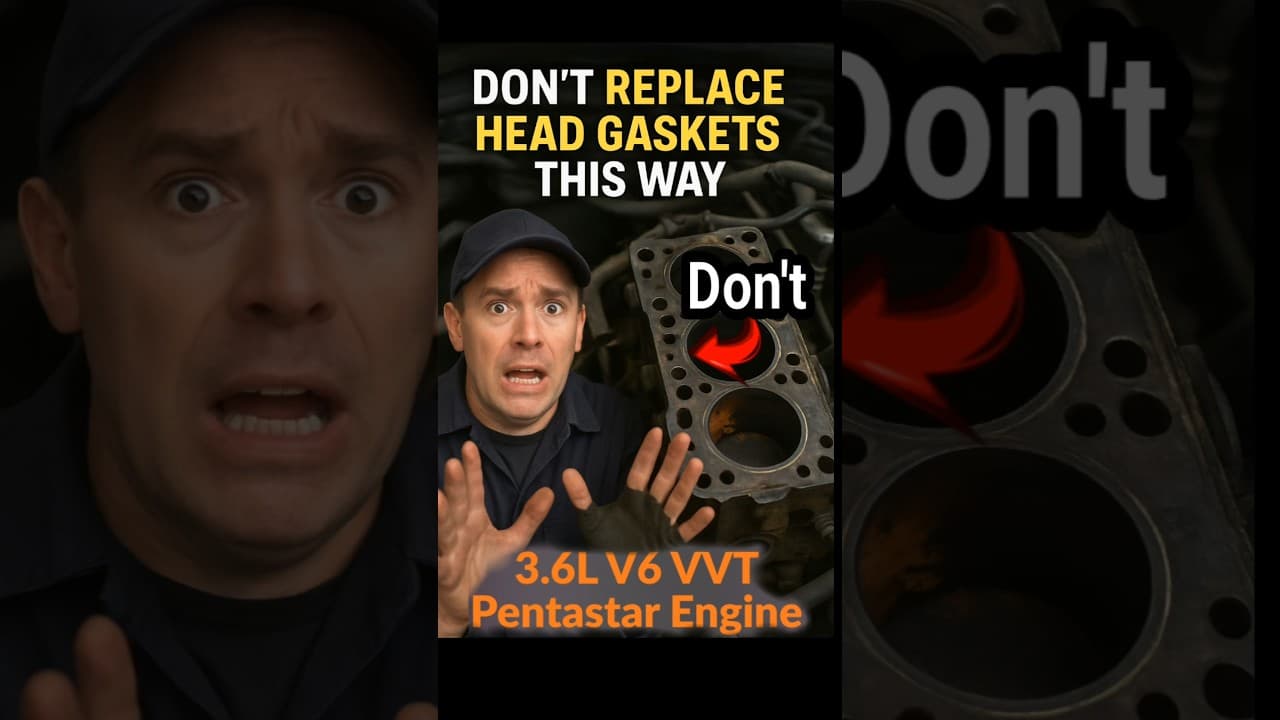 Please Don't replace the Head Gaskets on a 3.6 Pentastar this way. It's way to risky.