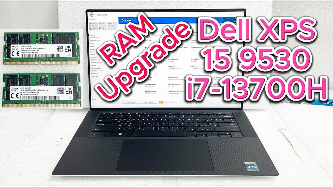 Dell XPS 15 9530 i7-13700H RAM Upgrade Guide | Step-by-Step Tutorial