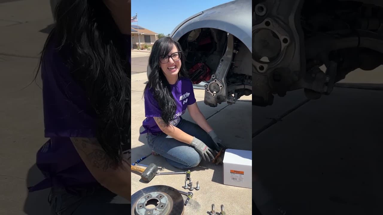 New front hub and bearing assembly for my 350z drift/track build from Dorman Products!